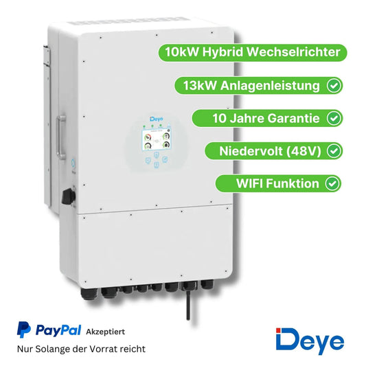 10kW hybride omvormer 3-fase Deye (SUN-10K-SG04LP3)