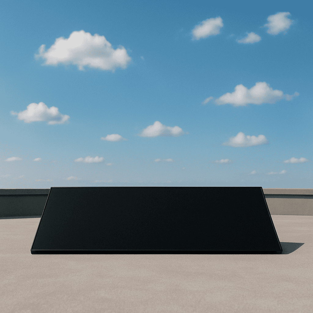 Montage op plat dak helling 15-30°