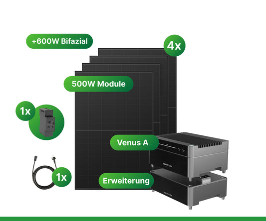 Marstek Venus A mit Erweiterung 2000W Kraftwerk Komplettset