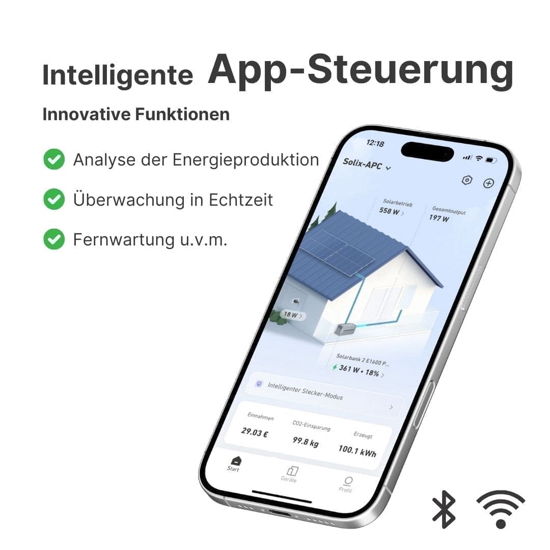 1800W Anker 2 Pro Balkonkraftwerk + Erweiterungsakku